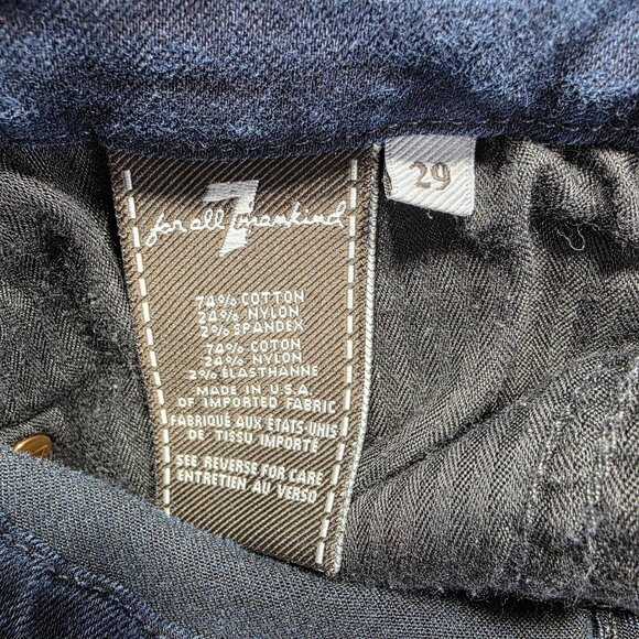 7 For All Mankind Jeans Womens 29 Medium Wash Kimmie Bootcut Stretch Denim USA - Picture 9 of 10